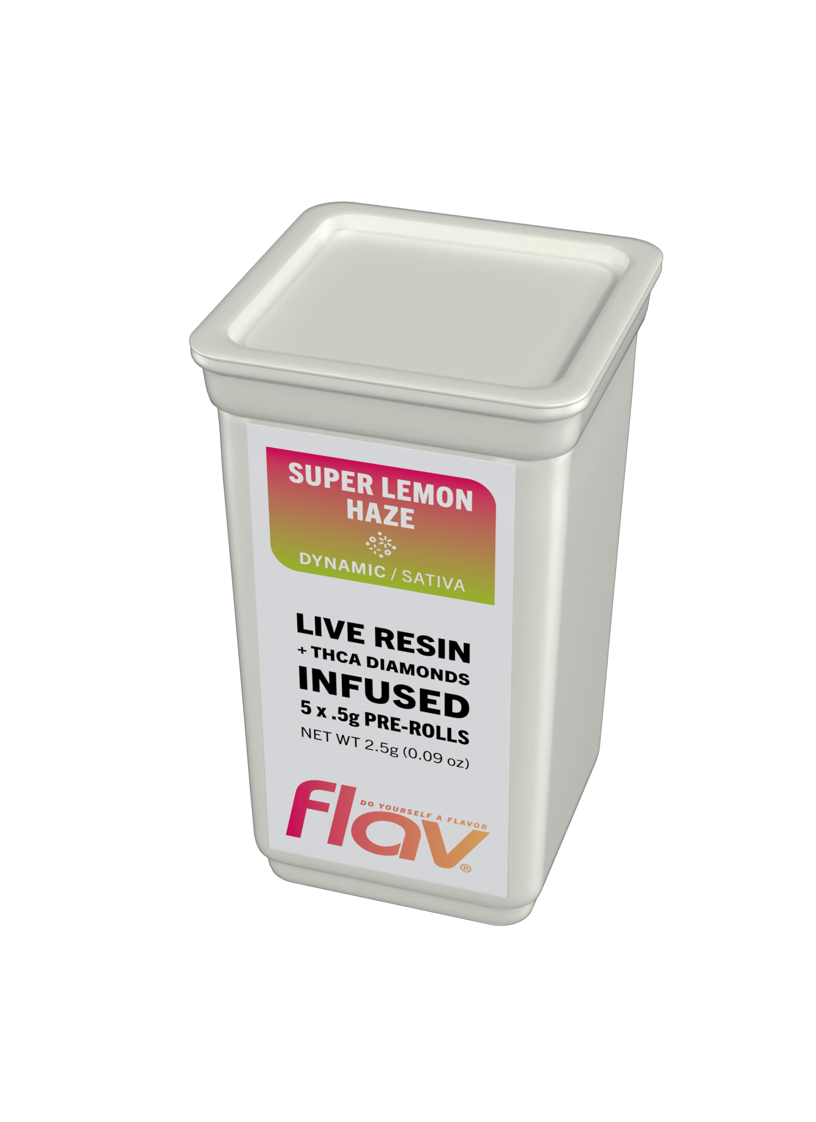 Live Resin + THCA Infused Preroll Pack - 5 x 0.5g - Super Lemon Haze