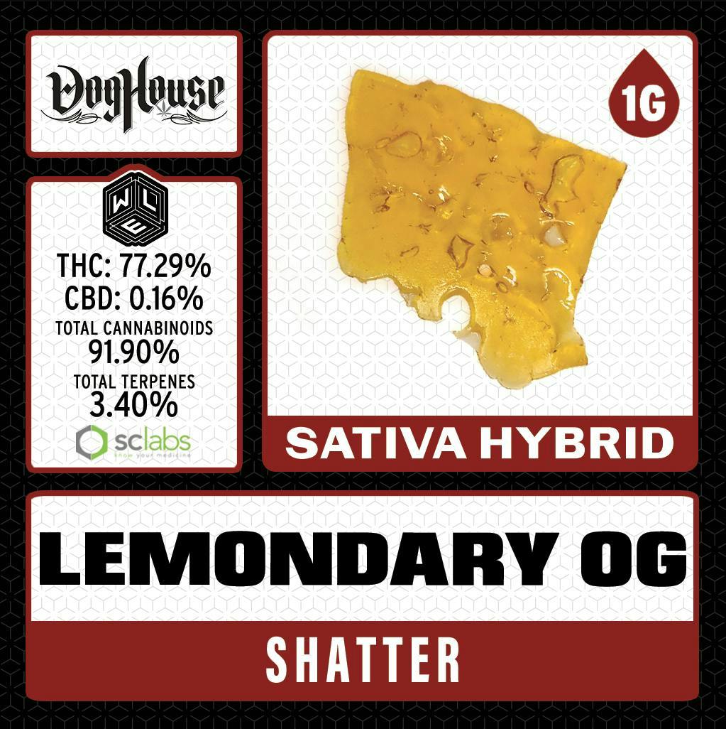 Lemondary OG | Shatter | 1g by White Label Extracts