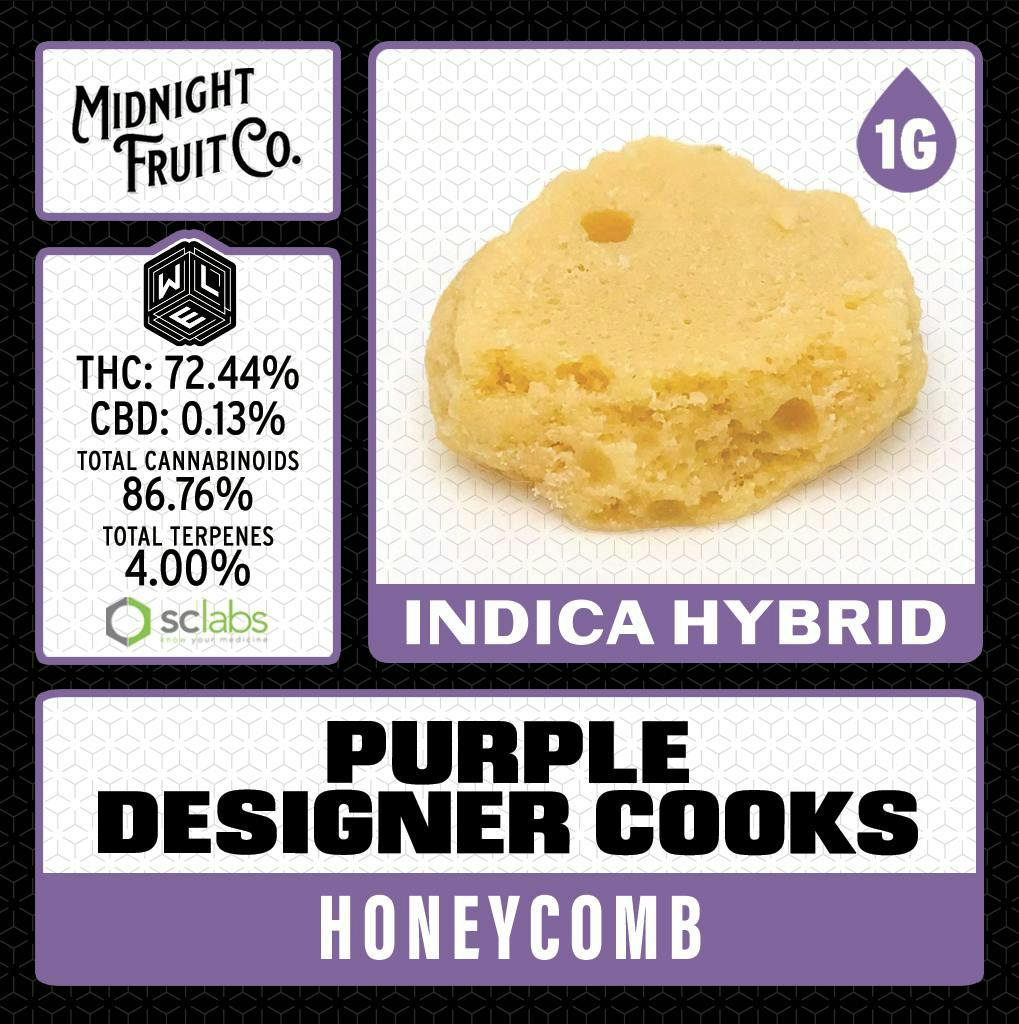 Purple Designer Cookies | Honeycomb | 1g by White Label Extracts