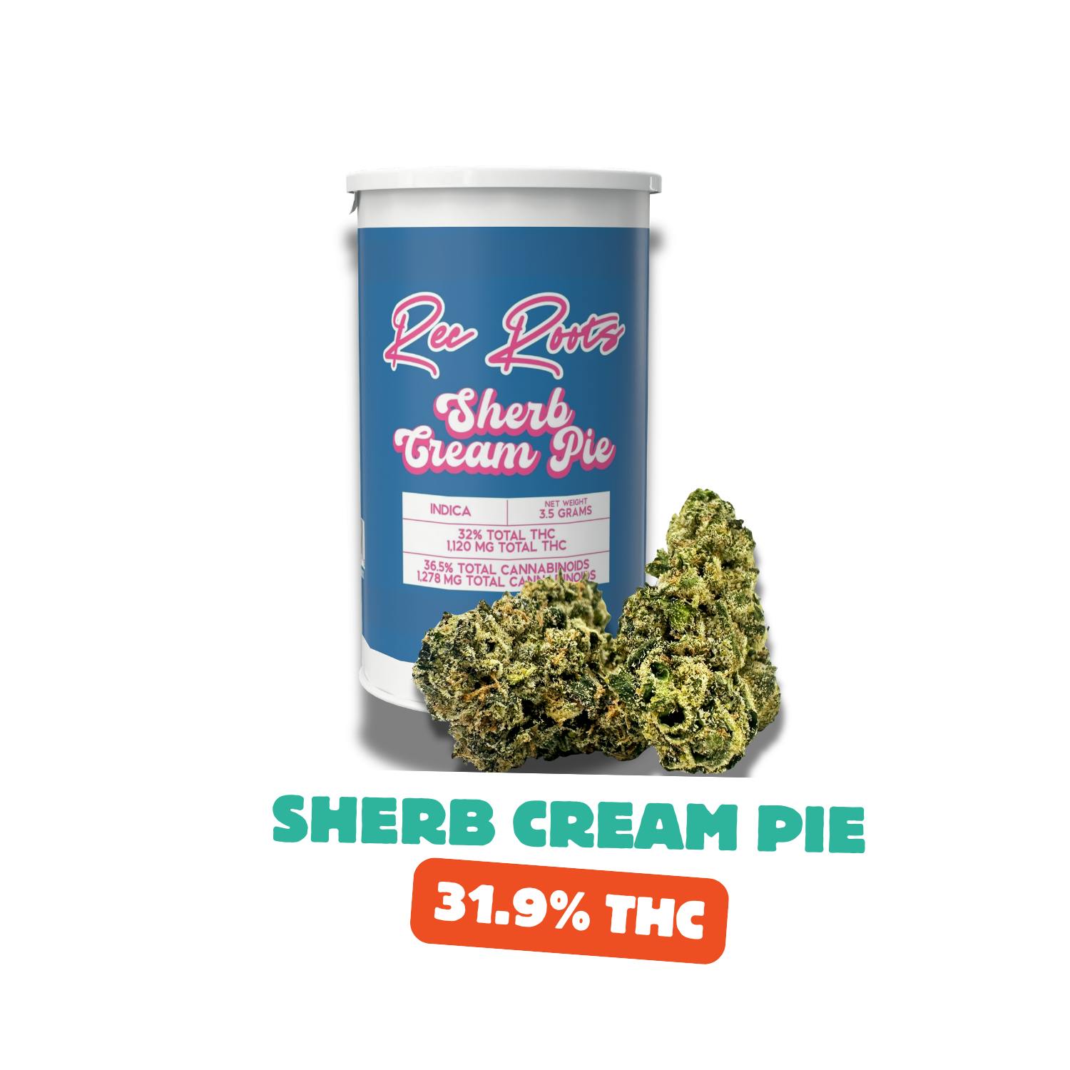 Sherb Cream Pie | Big Buds | 3.5g by Rec Roots