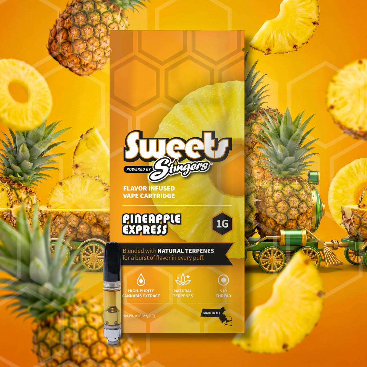 Pineapple Express | 510 Cartridge | 1g by Stingers - Brand