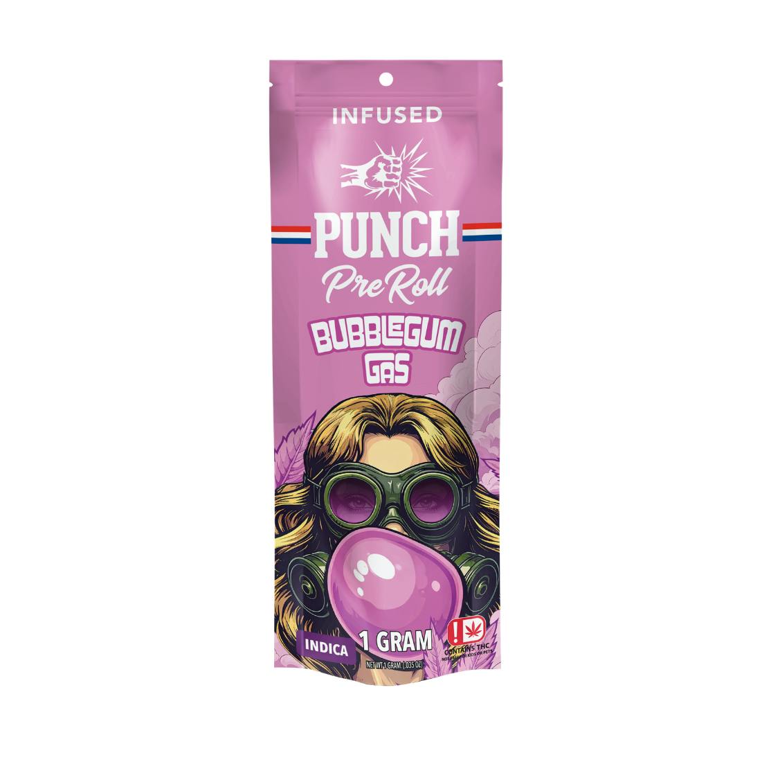 Punch | Bubblegum Gas | Infused Pre-Roll | Indica | 1g