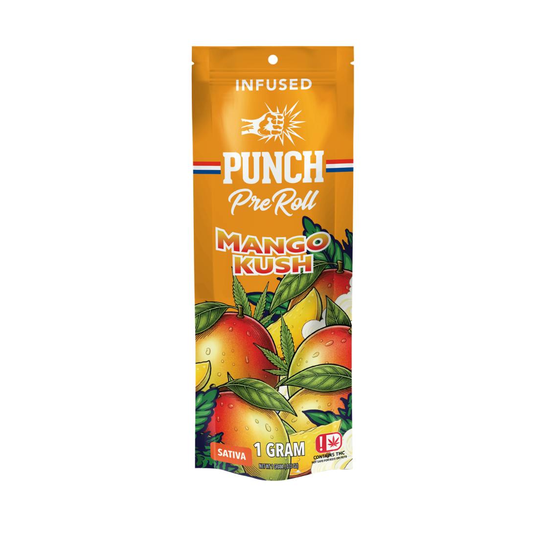 Punch | Mango Kush | Infused Pre-Rolls | Sativa | 1g
