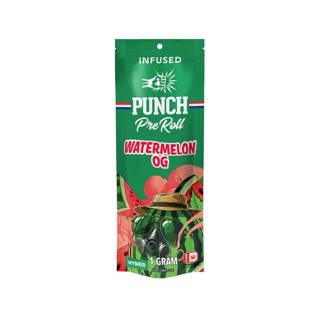 Punch | Watermelon OG | Infused Pre-Rolls | Hybrid | 1g