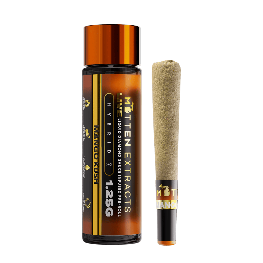 Mitten Extracts | Mango Kush | Live Sauce Infused Joint | 1.25g