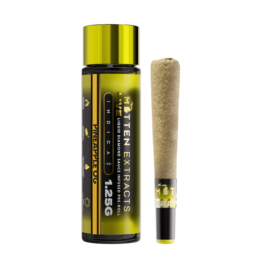 Mitten Extracts | Pineapple OG | Live Sauce Infused Joint | 1.25g
