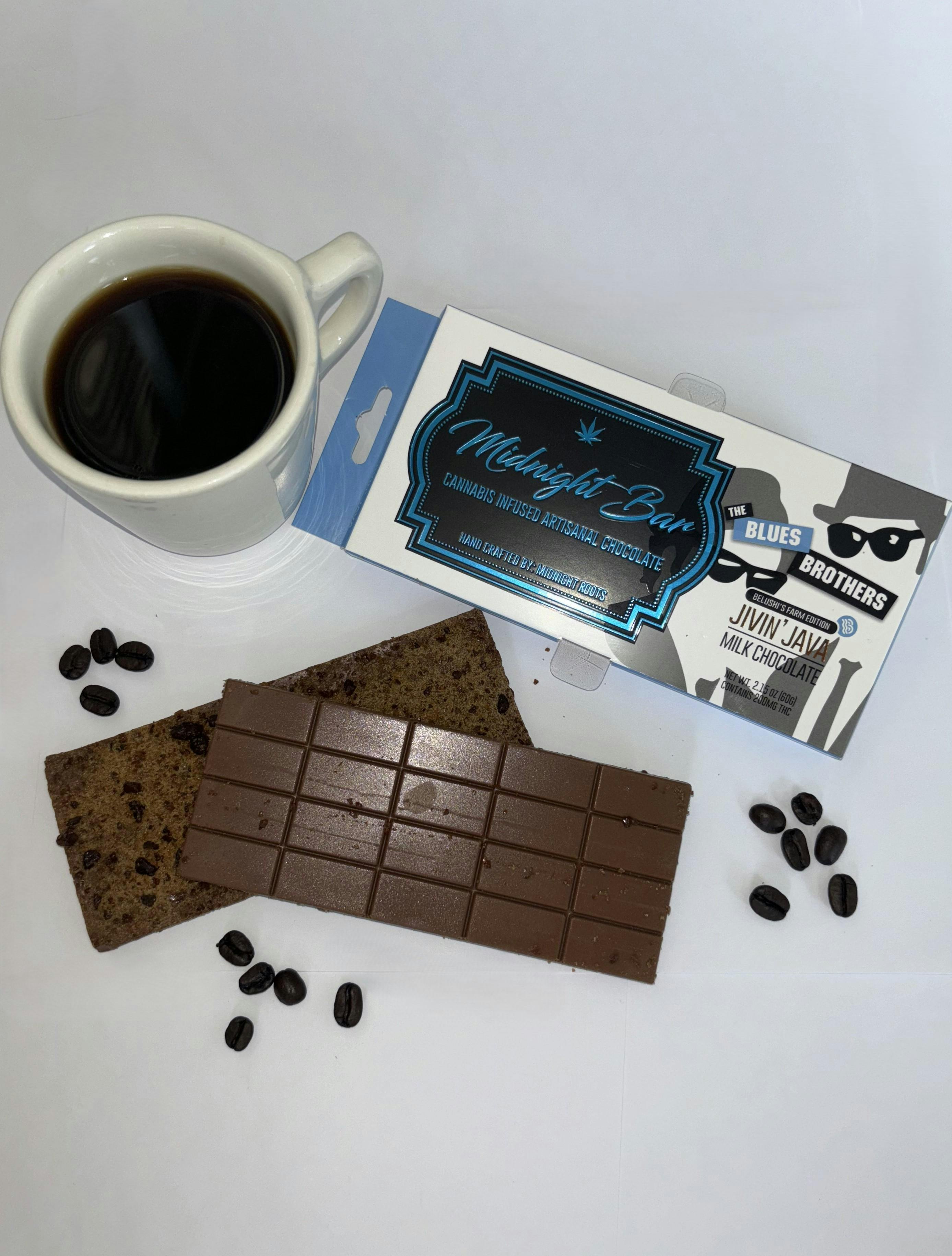 Midnight Roots | Midnight Bar | Jivin' Java | Milk Chocolate | 200 mg by Midnight Roots