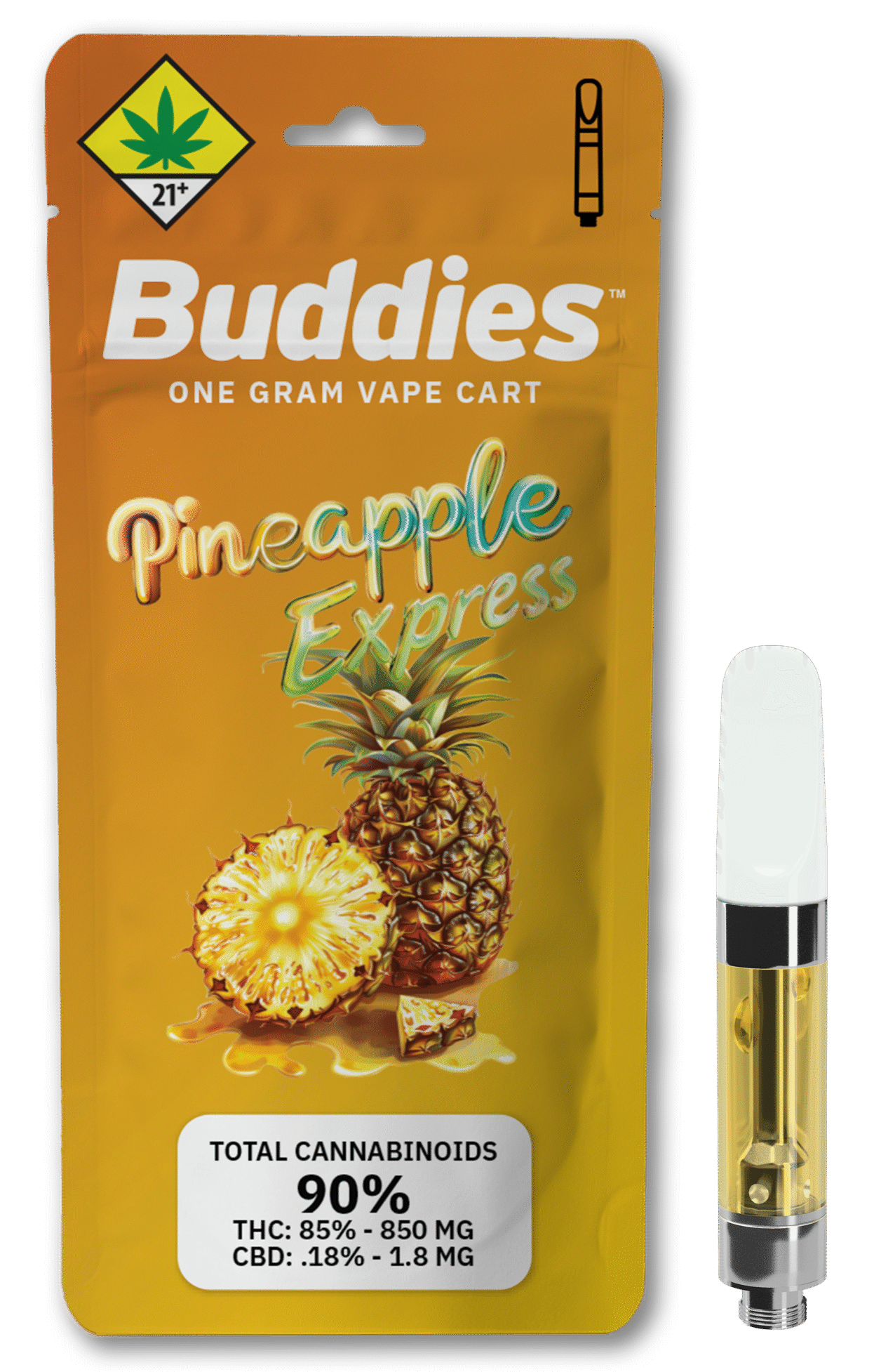 Pineapple Express | Cartridge | 1g by Buddies Brand