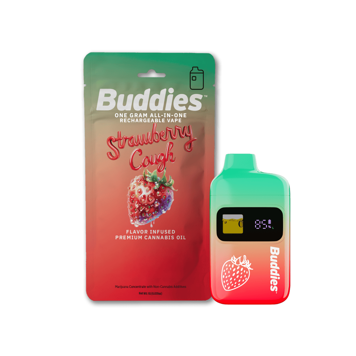 Strawberry Cough | Disposable | 1g by Buddies Brand