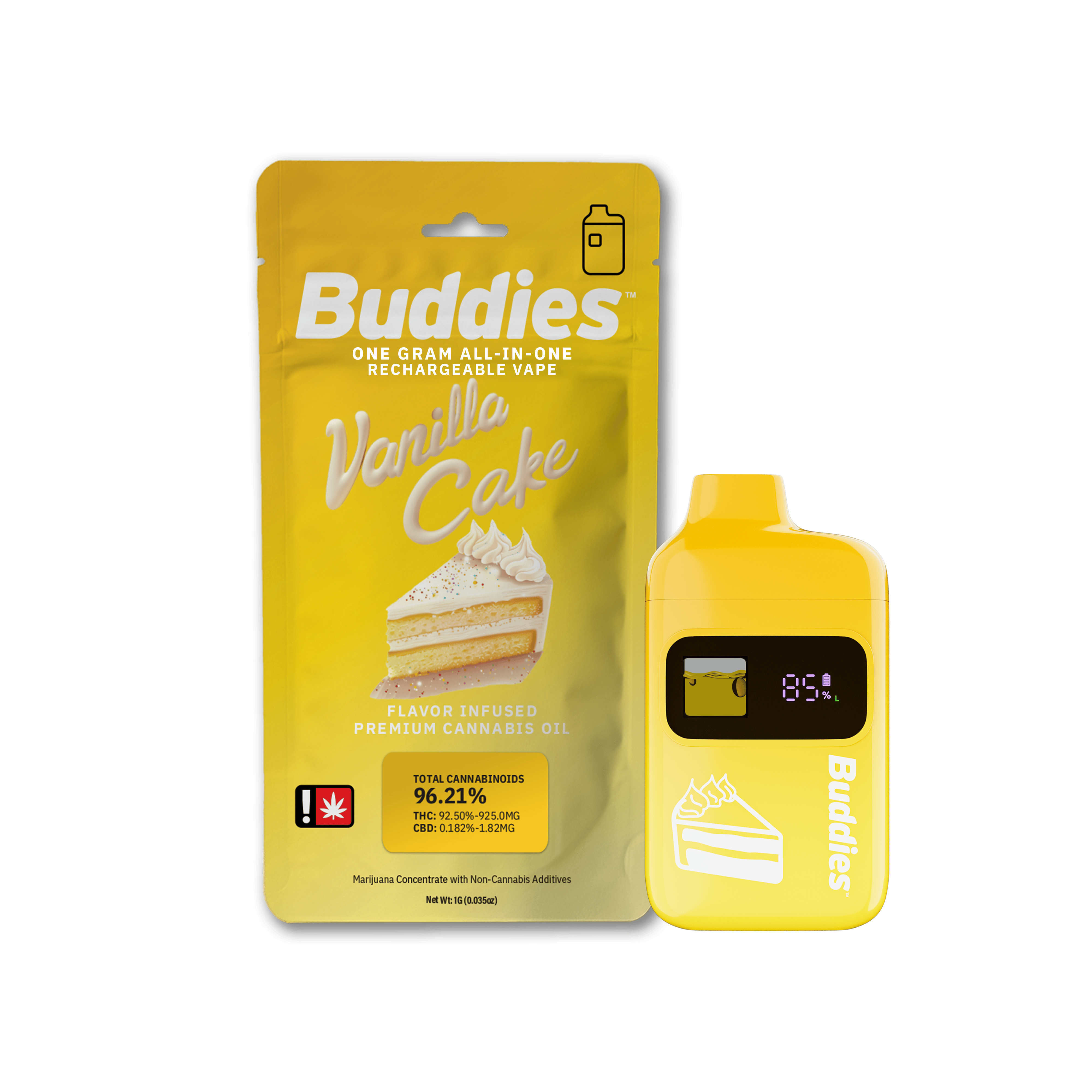 Vanilla Cake | Disposable | 1g by Buddies Brand