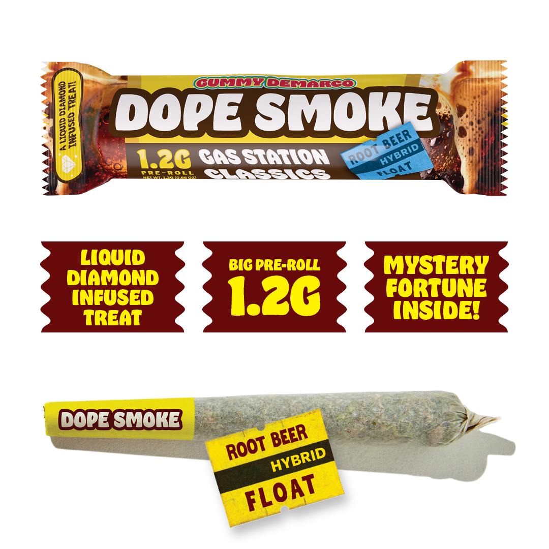 DOPE SMOKE | Root Beer Float | Liquid Diamond Infused Joint | 1.2G by Detour