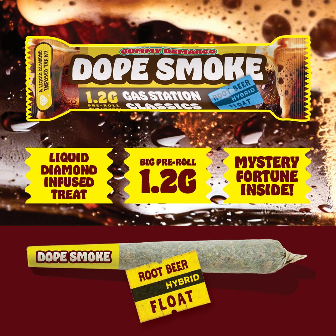 DOPE SMOKE | Root Beer Float | Liquid Diamond Infused Joint | 1.2G by Detour