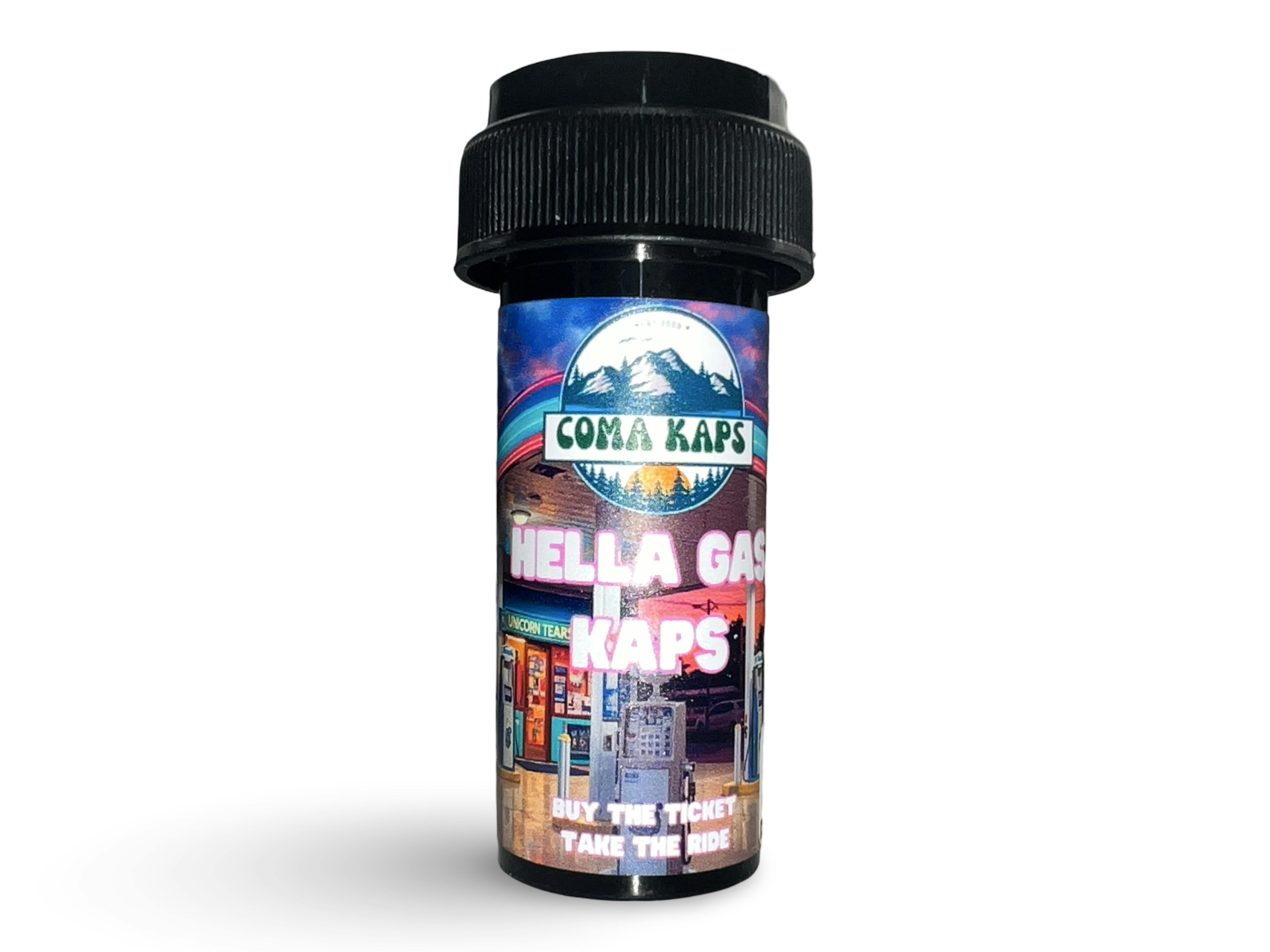 Hella Gas Coma Kaps 250mg 5pk - Unicorn Tears at indico