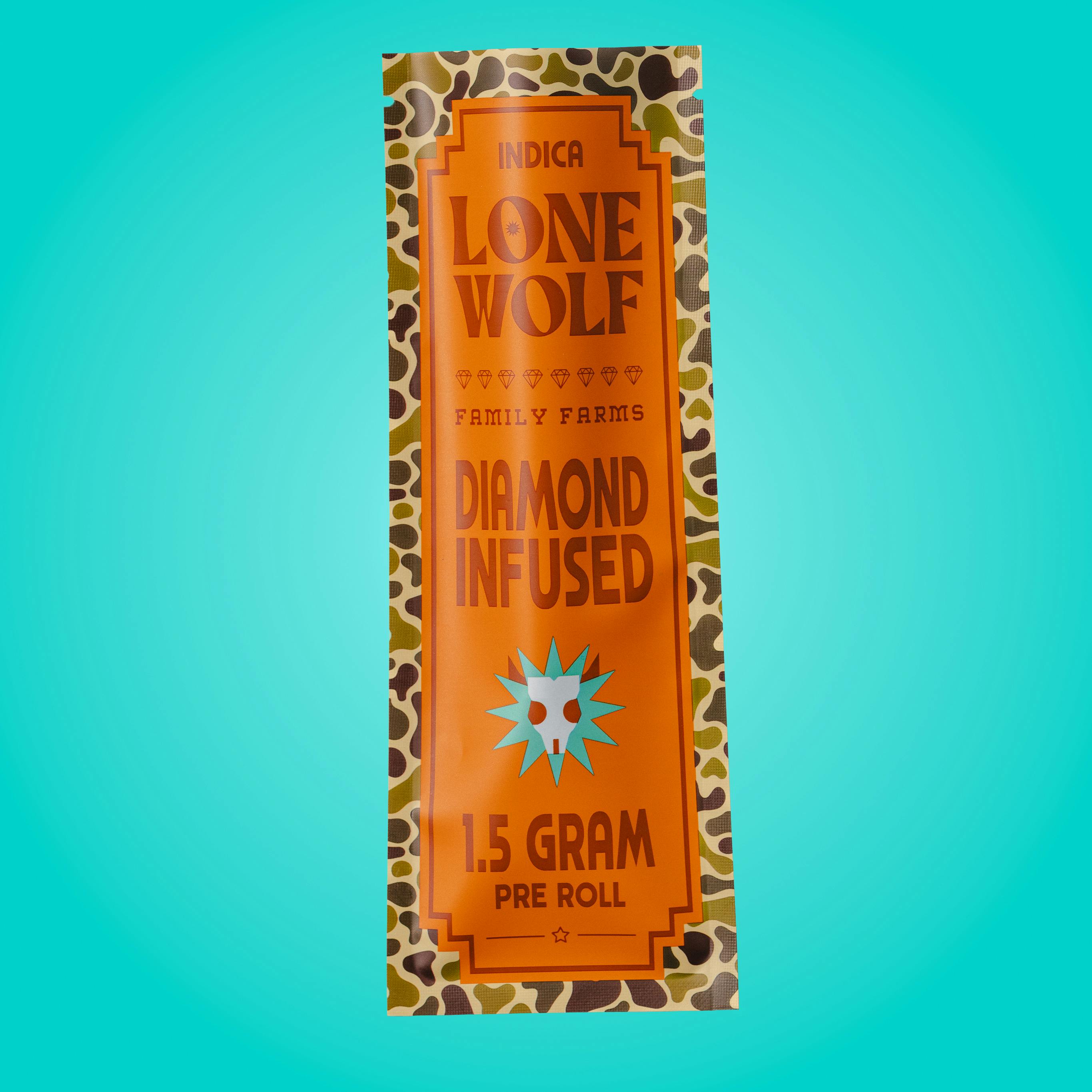 Lilac Diesel | Diamond Infused Joint | 1.5g by Lone Wolf Family Farms