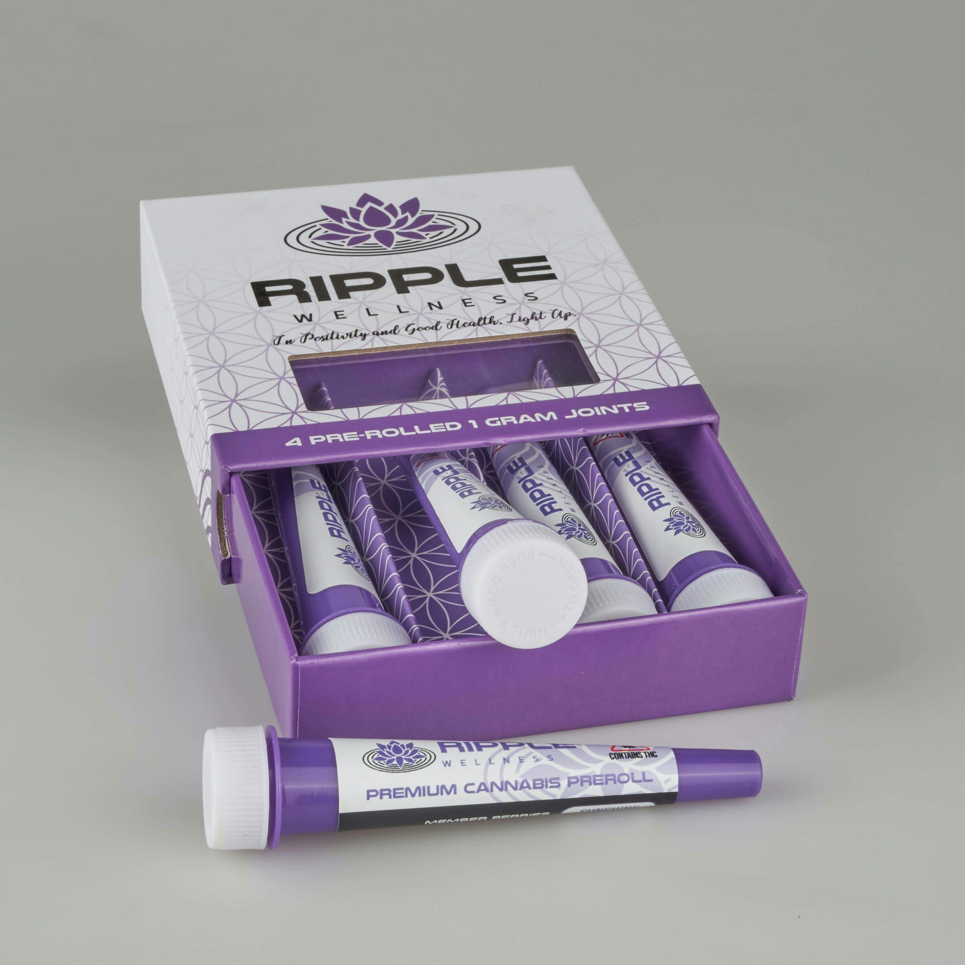 Pre Roll 4pk - Buy 5 Strain Specific Pre Roll 4pks get the 6th for $10 by Ripple Wellness