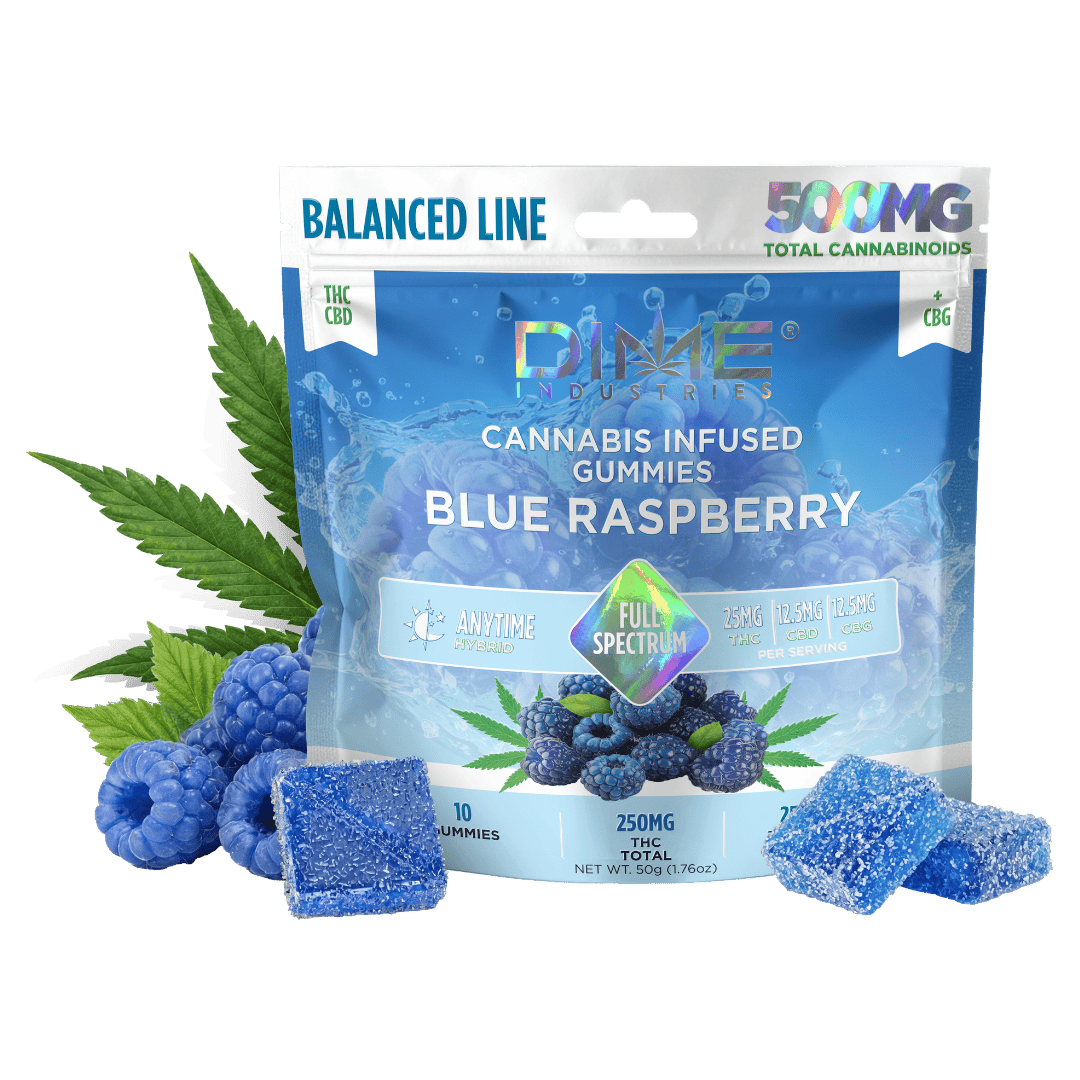 Blue Raspberry "Afternoon" CBG Gummies | Balanced Line | 10ct