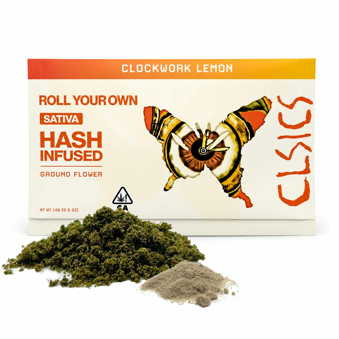 CLSICS Rosin & Rosin Infused Pre Rolls: Clockwork Lemon - Ground