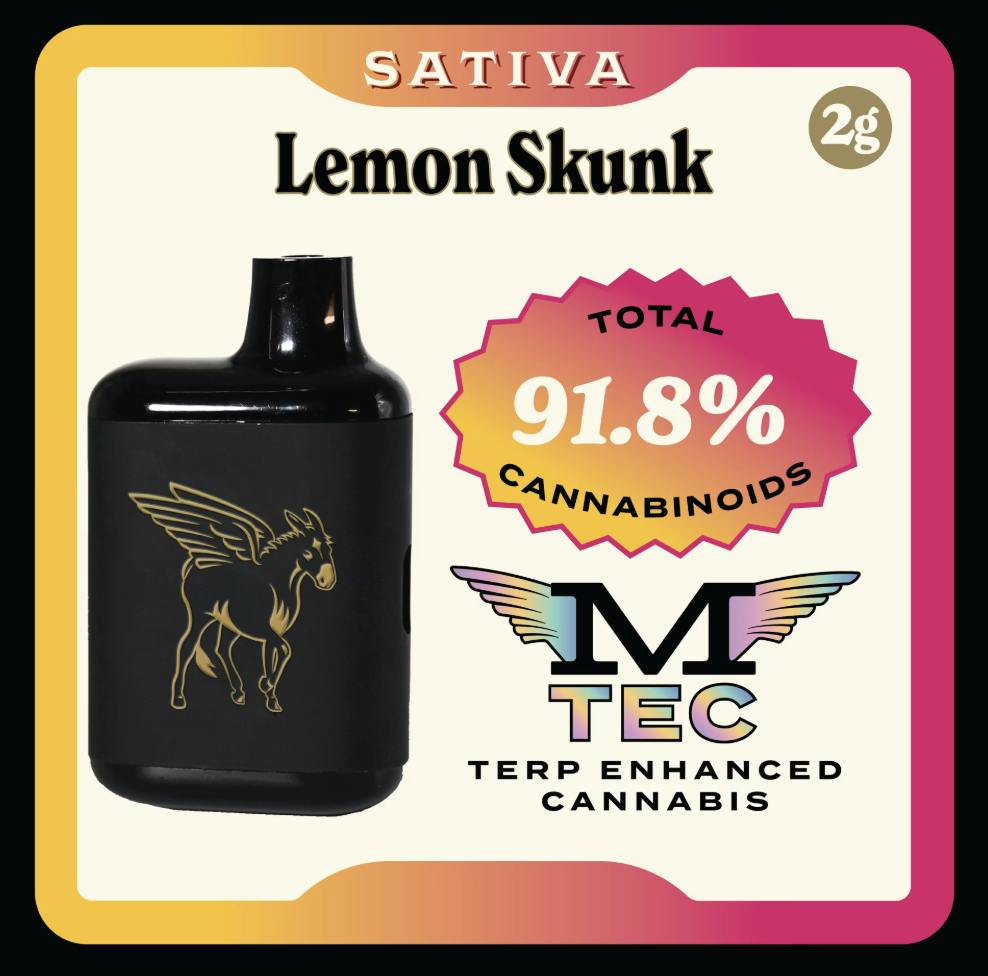 Lemon Skunk | Dank Tank Live Resin Disposable | 2g by Mule Extracts
