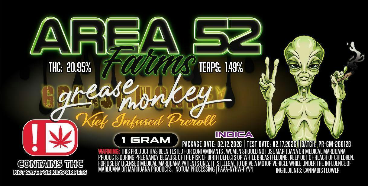 Grease Monkey | Infused Joint | 1g at The Highest Choice