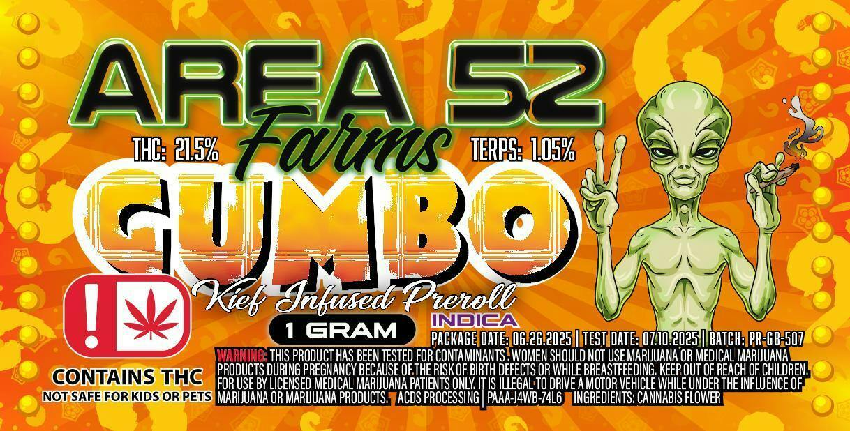 Gumbo | Infused Joint | 1g at The Highest Choice