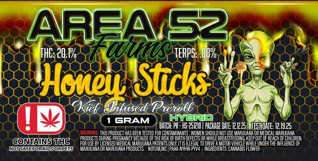 Honey Sticks | Infused Joint | 1g at The Highest Choice