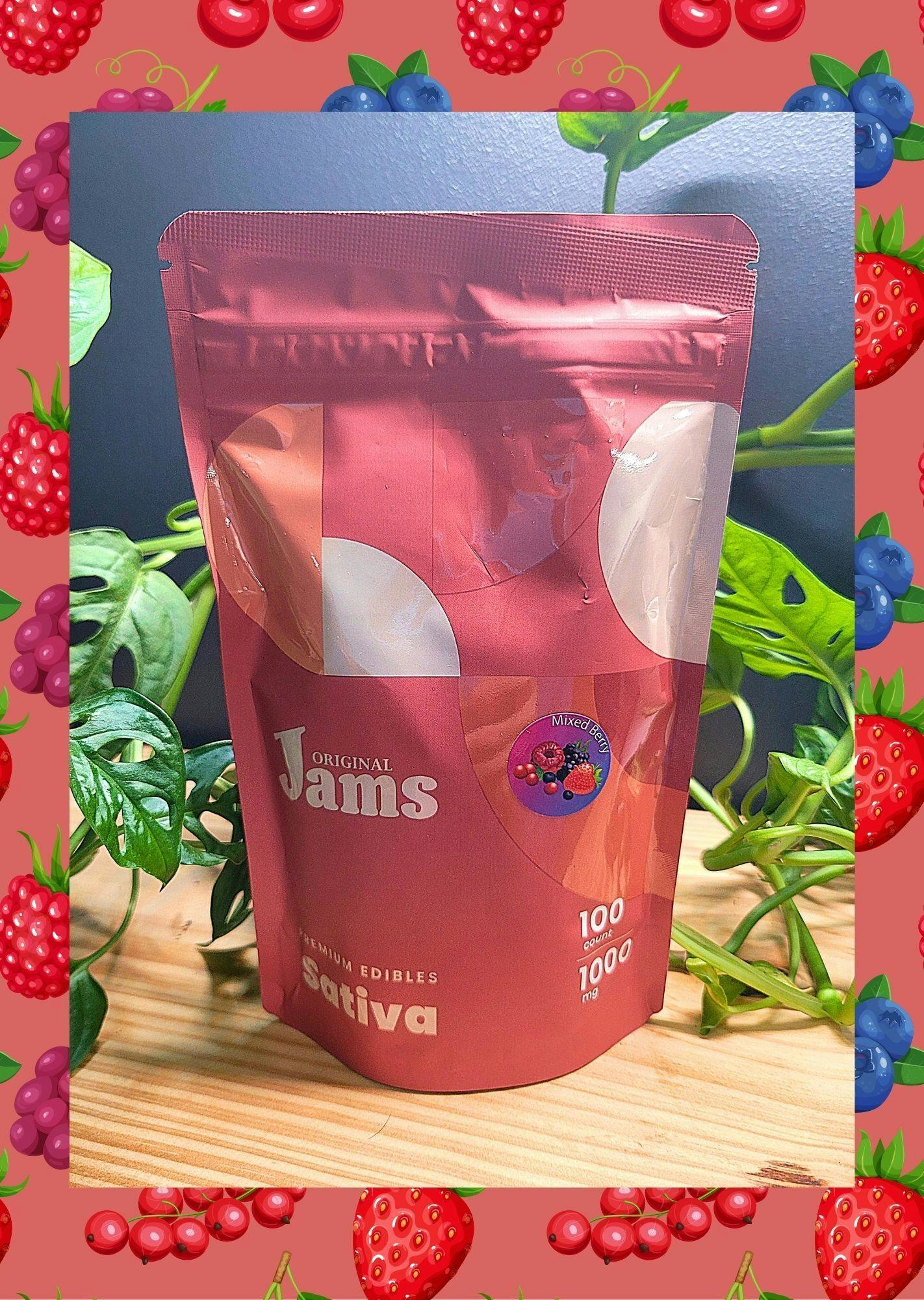 Noble Labs - Sativa JAMS 10mg 100pk | Mixed Berry