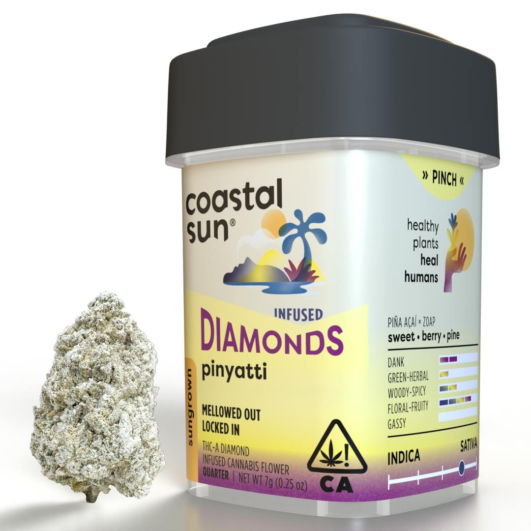 Coastal Sun: Pinyatti - Infused Sungrown Flower - 7g