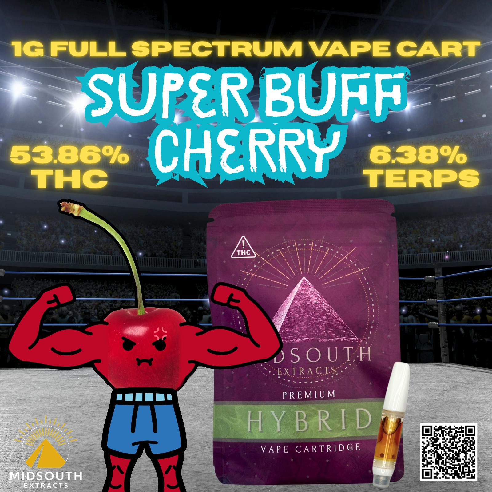 1g 510 - Full Spectrum - Super Buff Cherry at Star Buds Medical Cannabis Dispensary Oxford