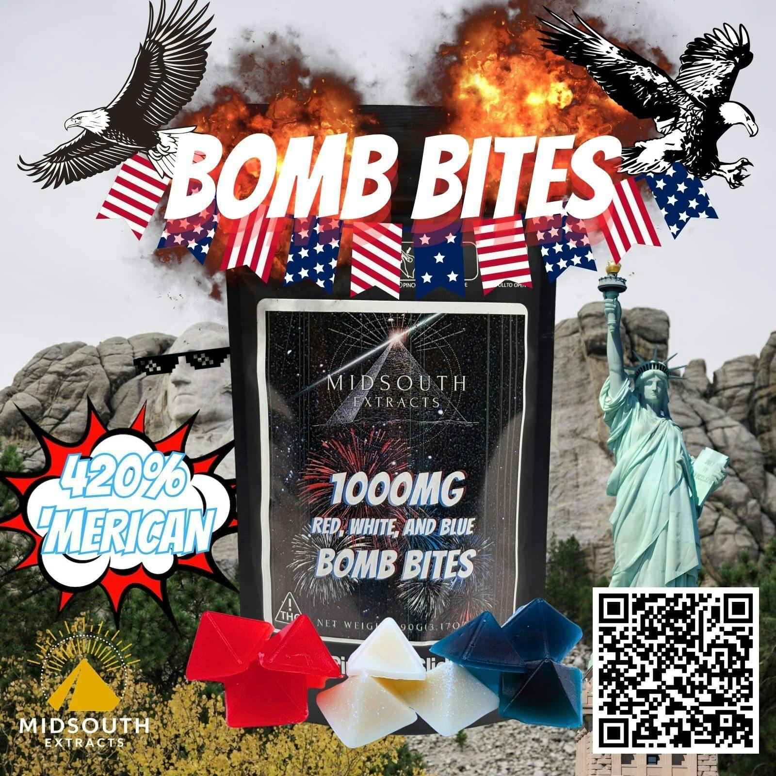 Gummies - 1000mg/25pk - Bomb Bites by MidSouth Extracts