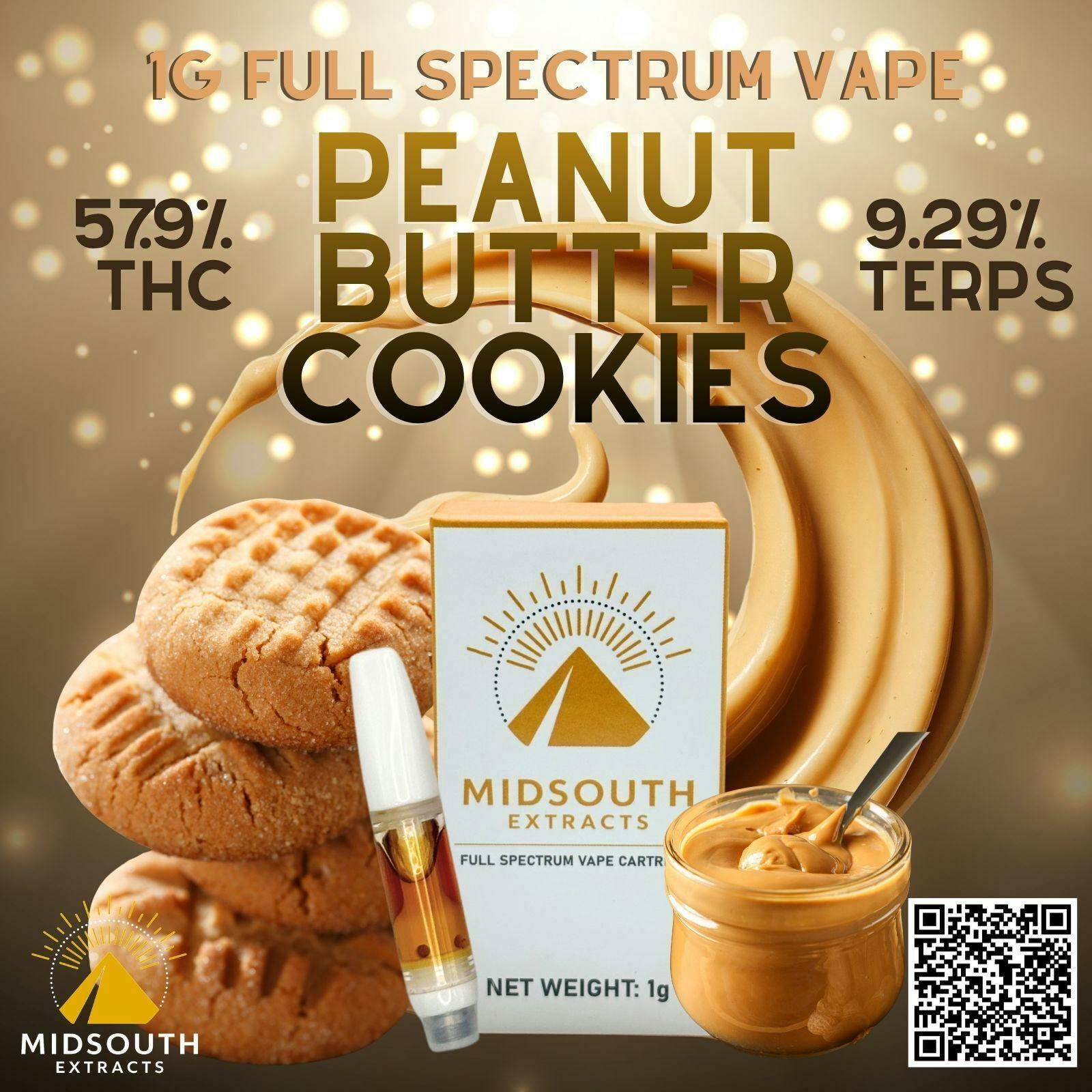 1g 510 - Full Spectrum - Peanut Butter Cookies at Star Buds Medical Cannabis Dispensary Oxford