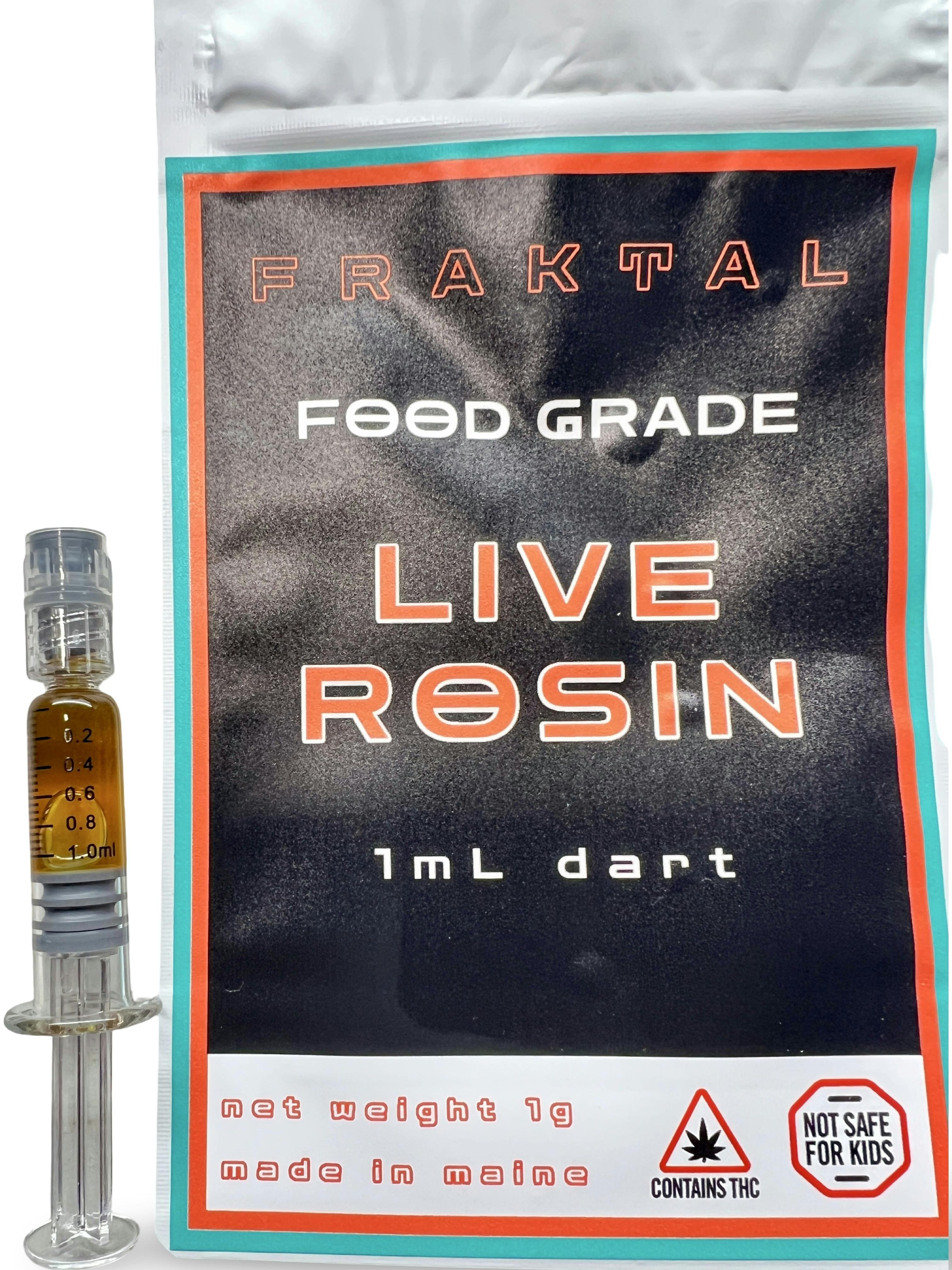 1g Live Rosin Dart - Fraktal by Indico