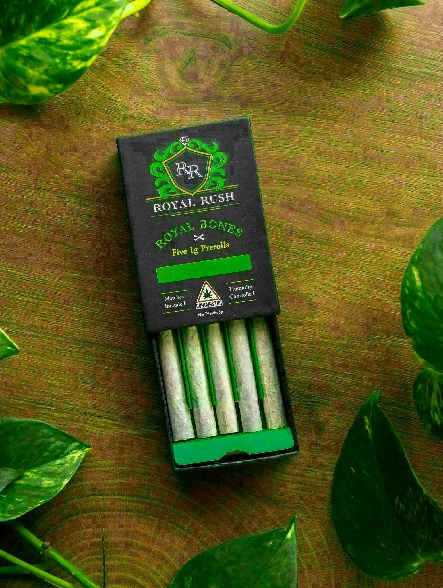 Royal Bones Pre-Roll 1g 5pk - Molten Lava (I) by Royal Rush