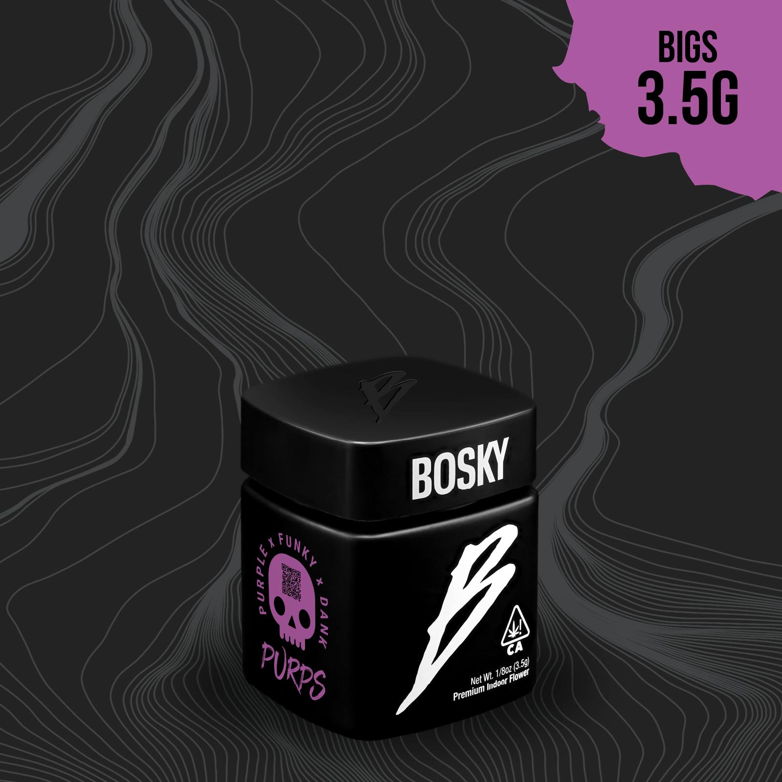 BOSKY | Hoodberry #18 | Big Buds | Purps | 3.5g