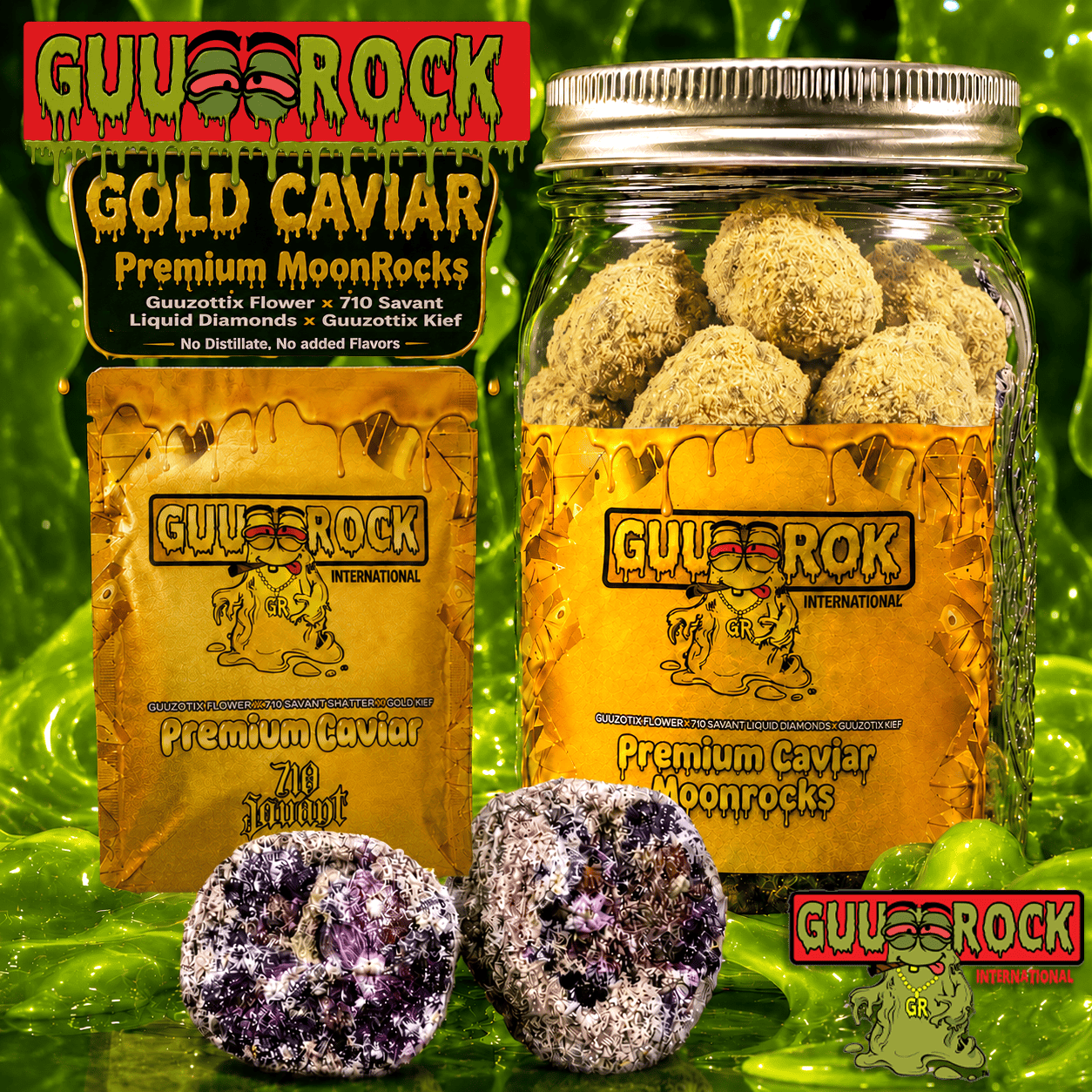Guurock | Gold Caviar | Moon Rocks | 14g