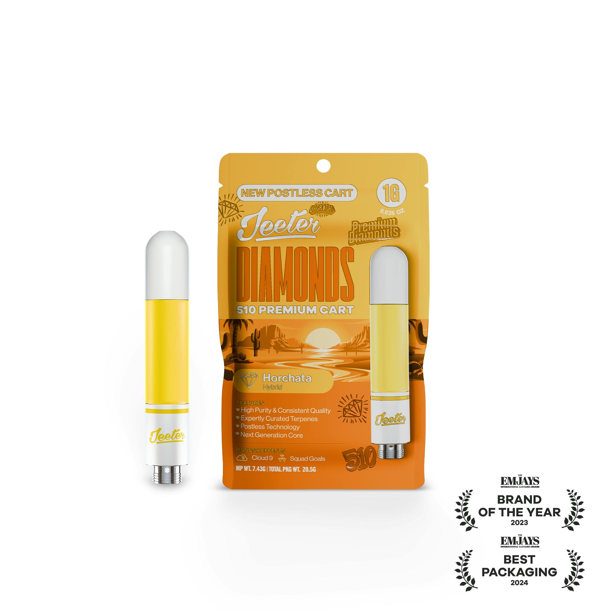 Jeeter | Horchata| Diamonds 510 Premium Cartridge | 1g by Jeeter