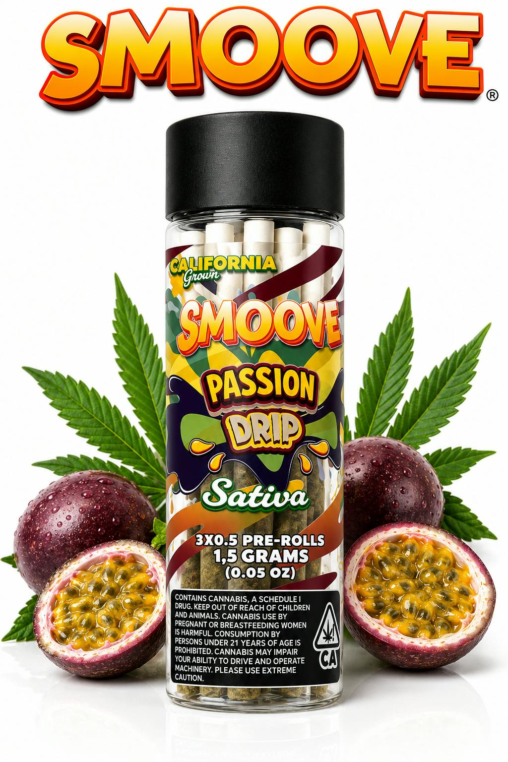 Smoove Pre Roll Passion Drip 3 x 0.5 - 1.5 G