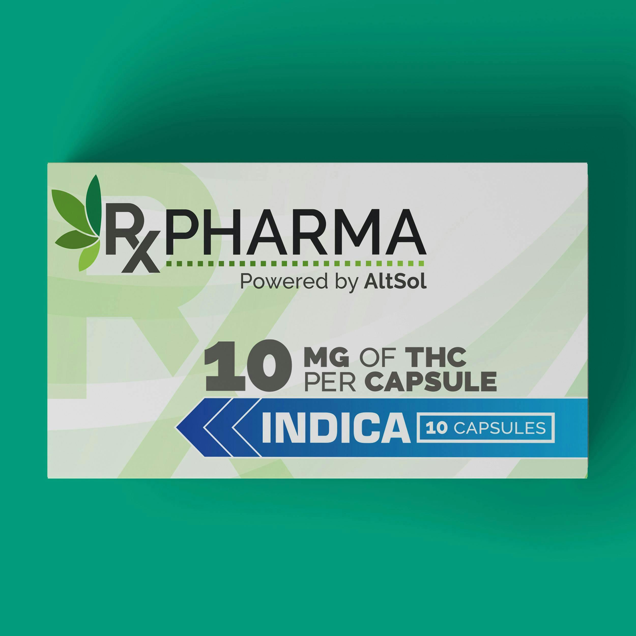 Indica | Capsules | 100mg | 10ct | 10mg/ea
