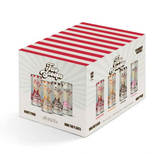 Two Scoops | Variety Box | Carbonated | 10mg/ea | 12pk