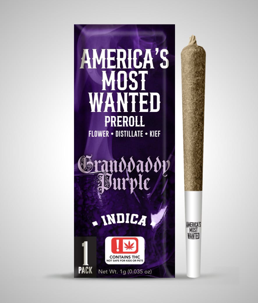 Granddaddy Purple | AMW Infused Joint | 1g