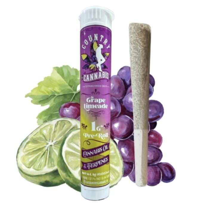 Grape Limeade | Infused Preroll Joint | 1g