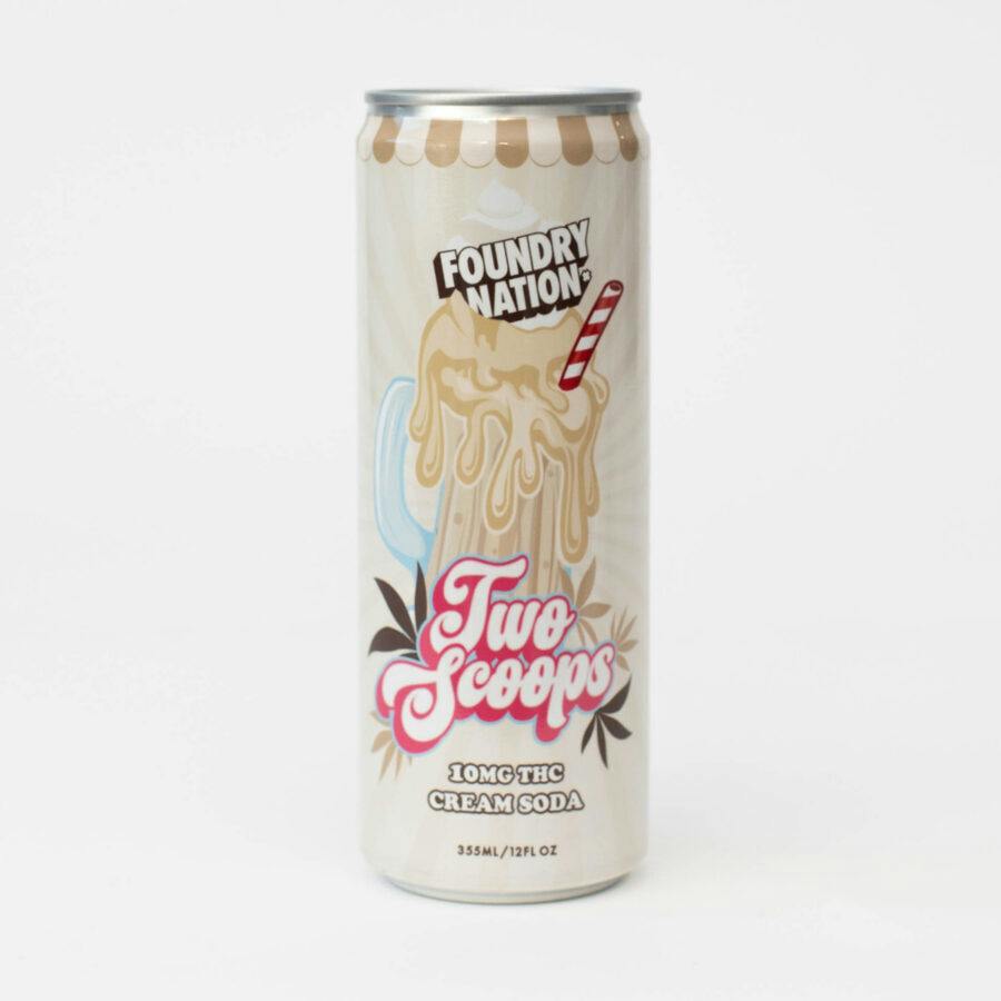 Two Scoops | Cream Soda | Carbonated | 10mg | 12oz at The Stash & Co.