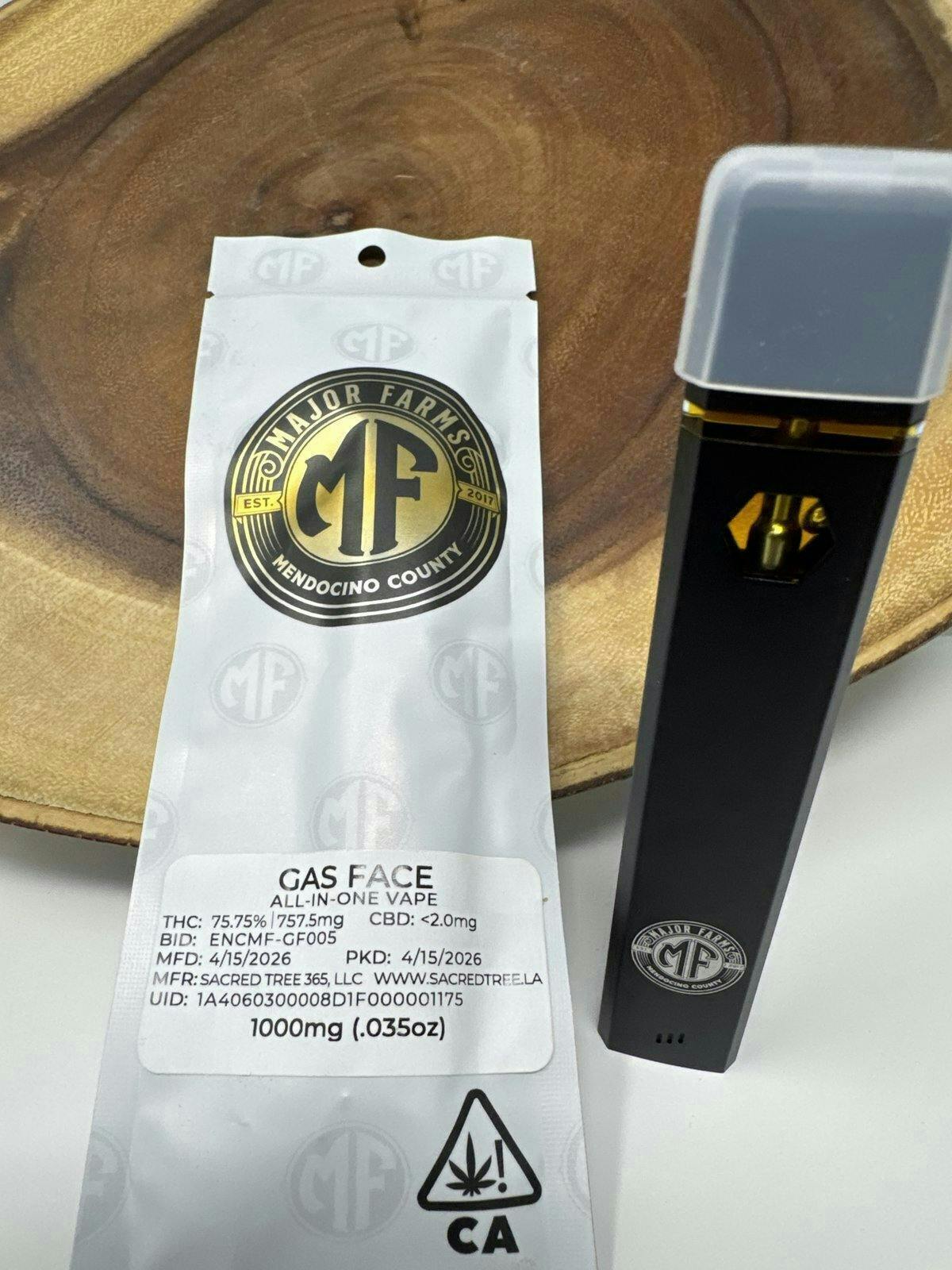 MAJOR FARMS: Gas Face