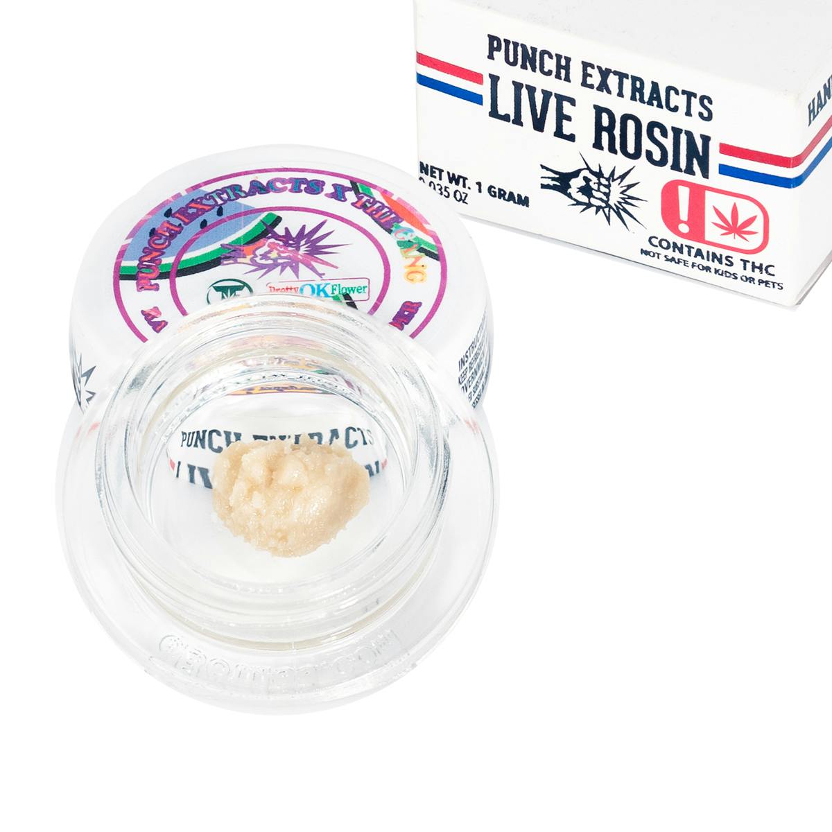 Punch | Rainbow Z Melon | Gold Tier | Live Rosin | Cold Cure Badder | 1g