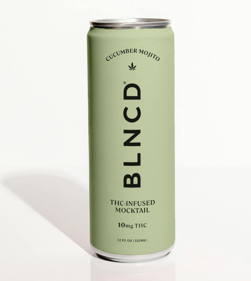 THC Mocktail | Cucumber Mojito | Carbonated | 10mg/ea | 4pk