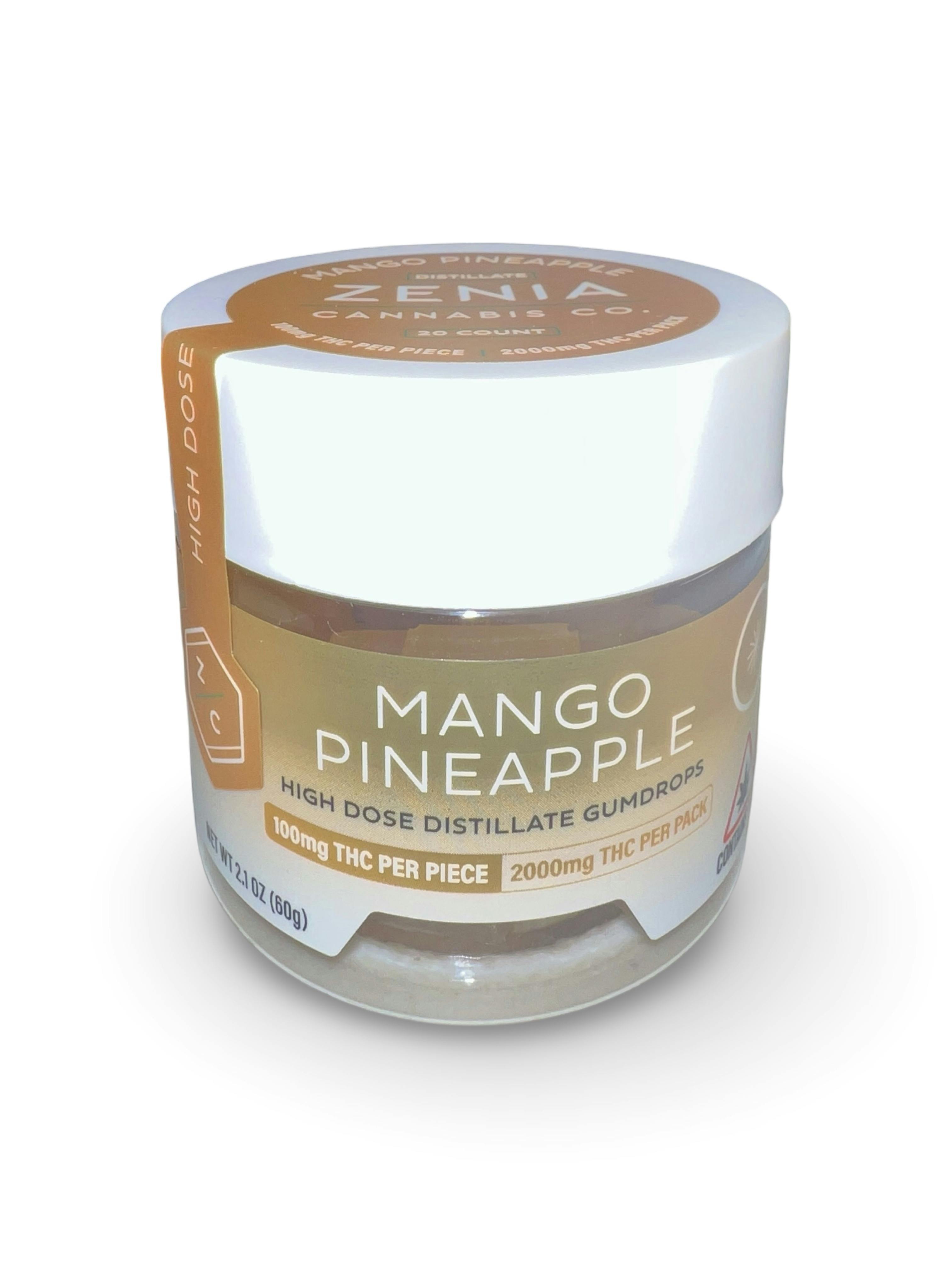 Mango Pineapple 100mg High Dose Gummies | Zenia by Indico