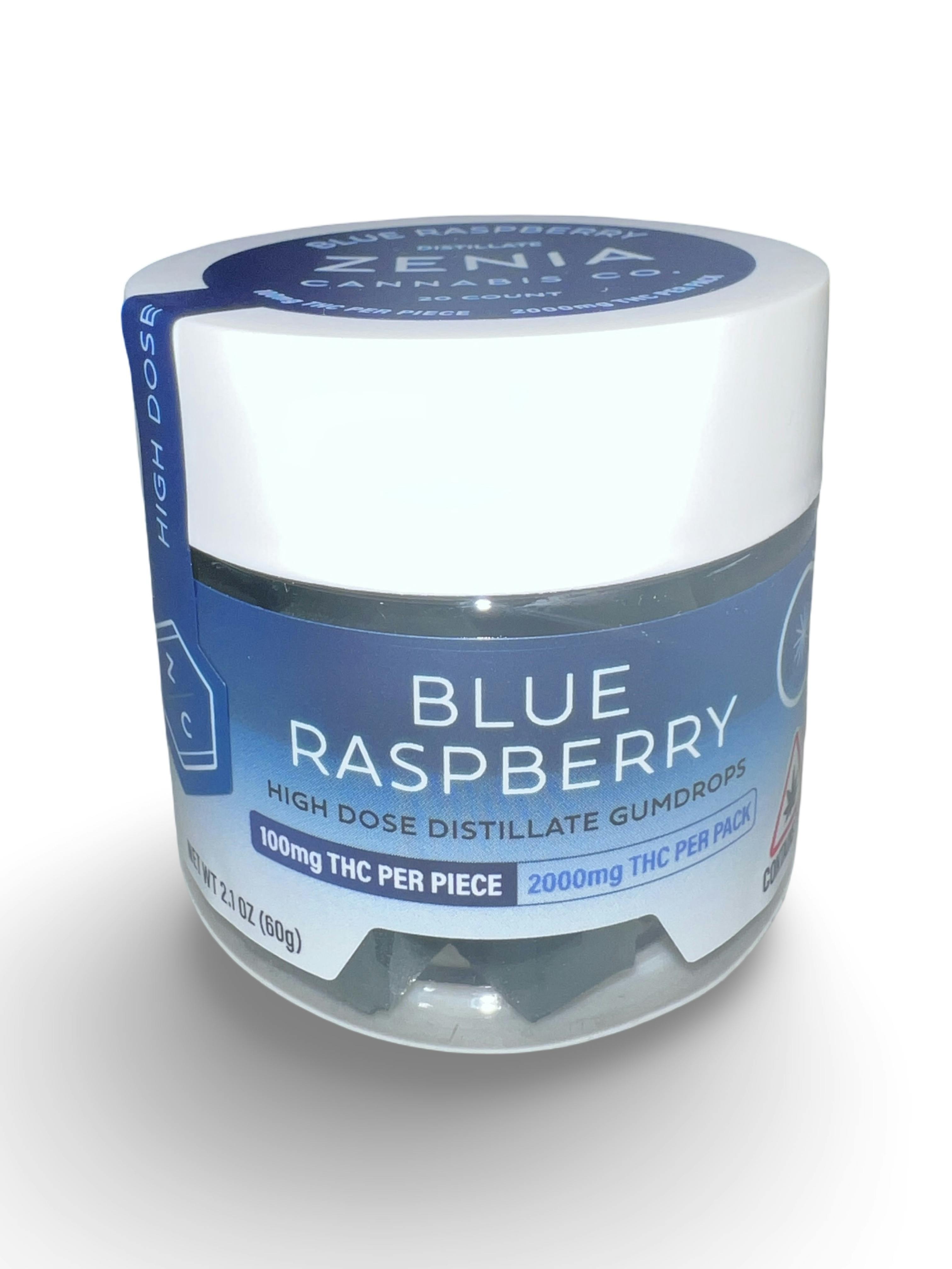 Blue Raspberry 100mg High Dose Gummies | Zenia by Indico