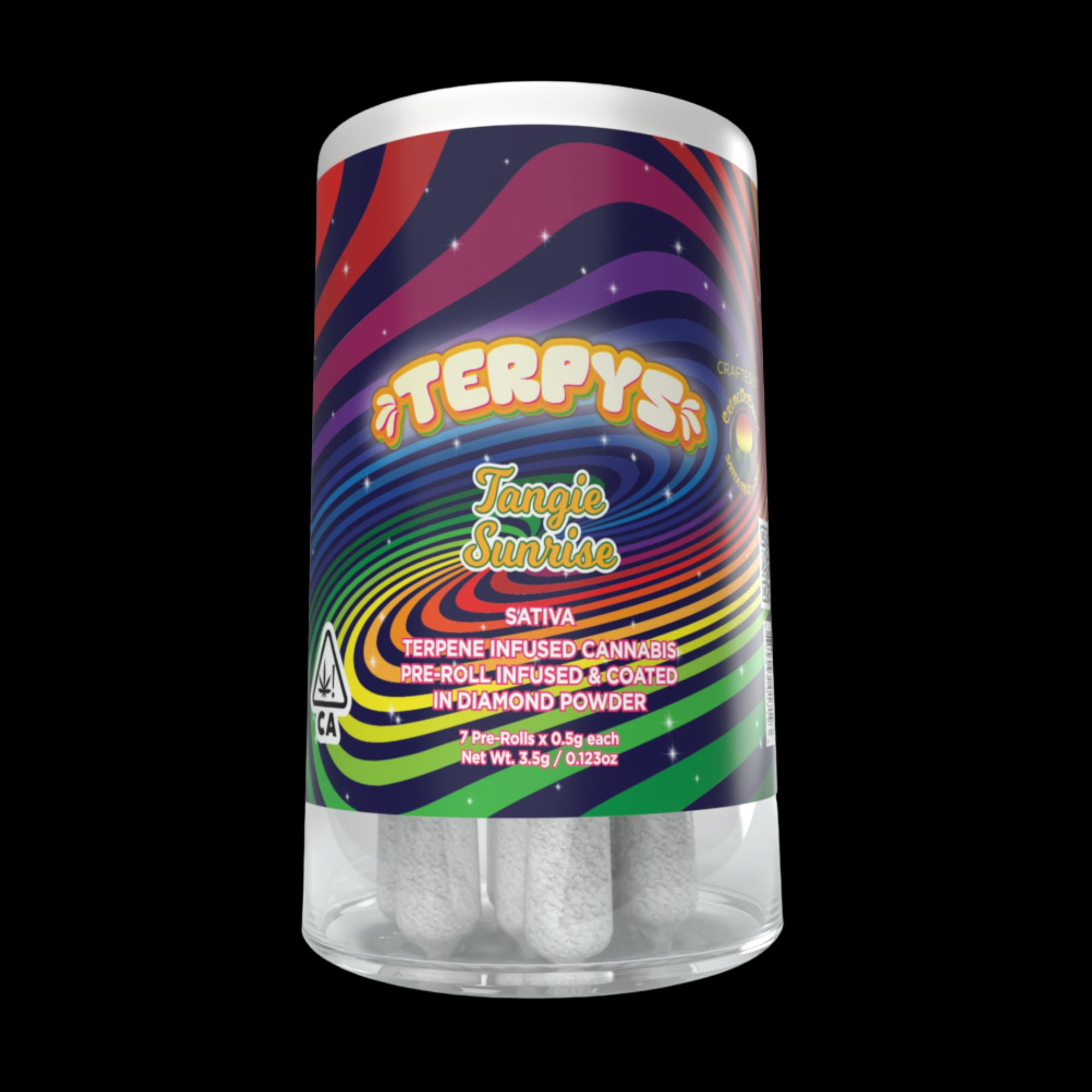 Terpys Diamond Infused Minis Pre Roll Tangie Sunrise 3.5g (S)