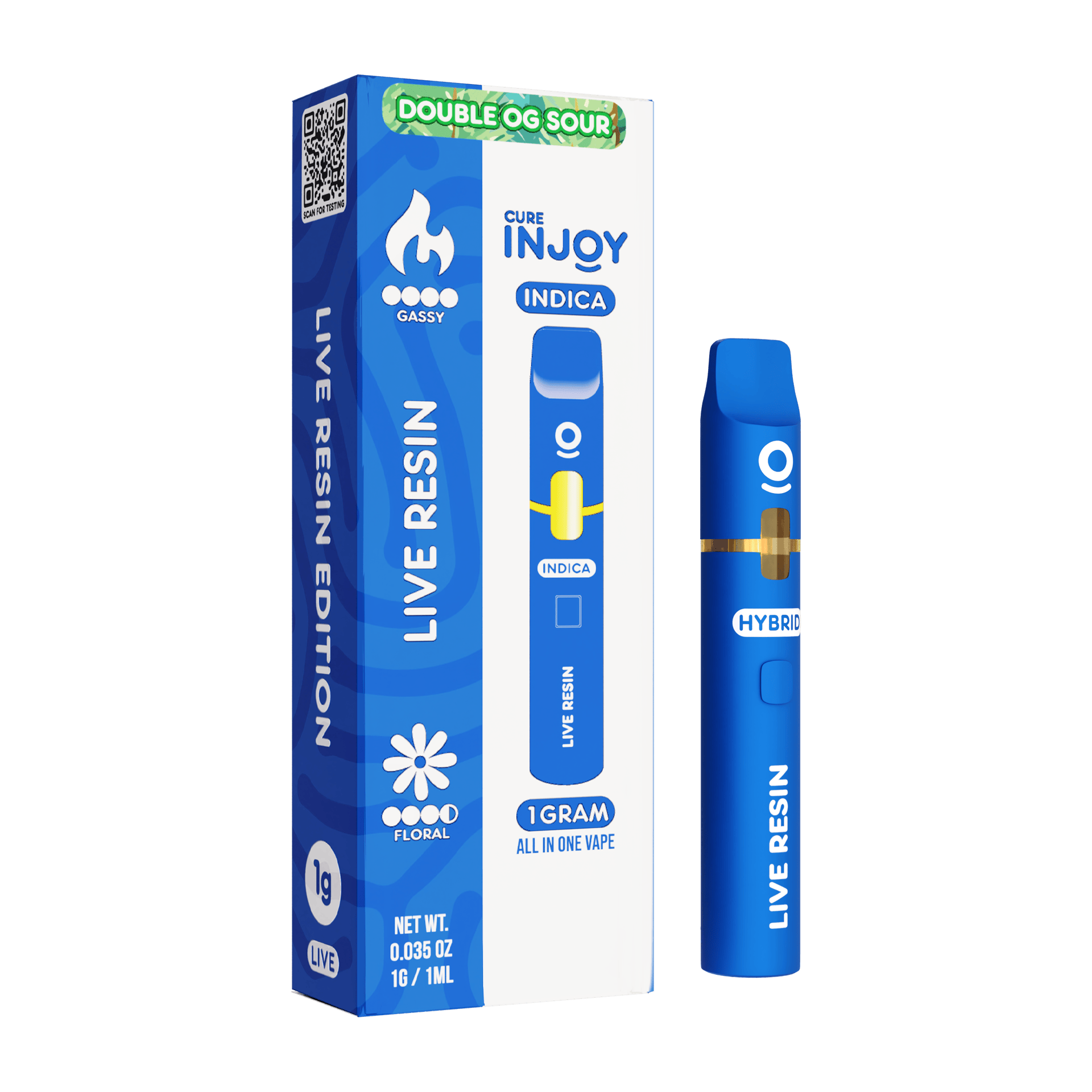Double OG Sour | Live Resin Disposable | 1g by Cure INJOY