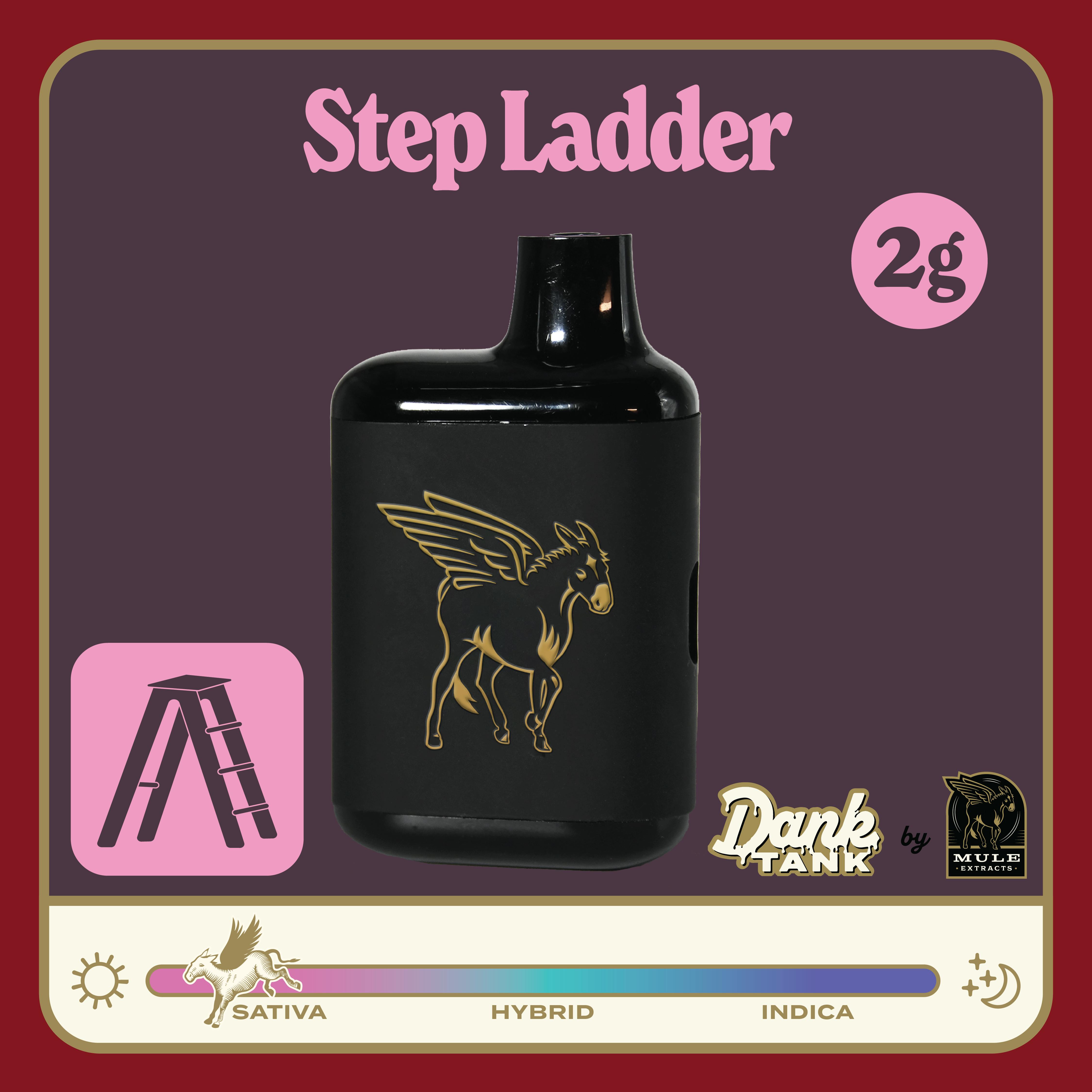 Step Ladder | Live Resin Dank Tank Disposable | 2g