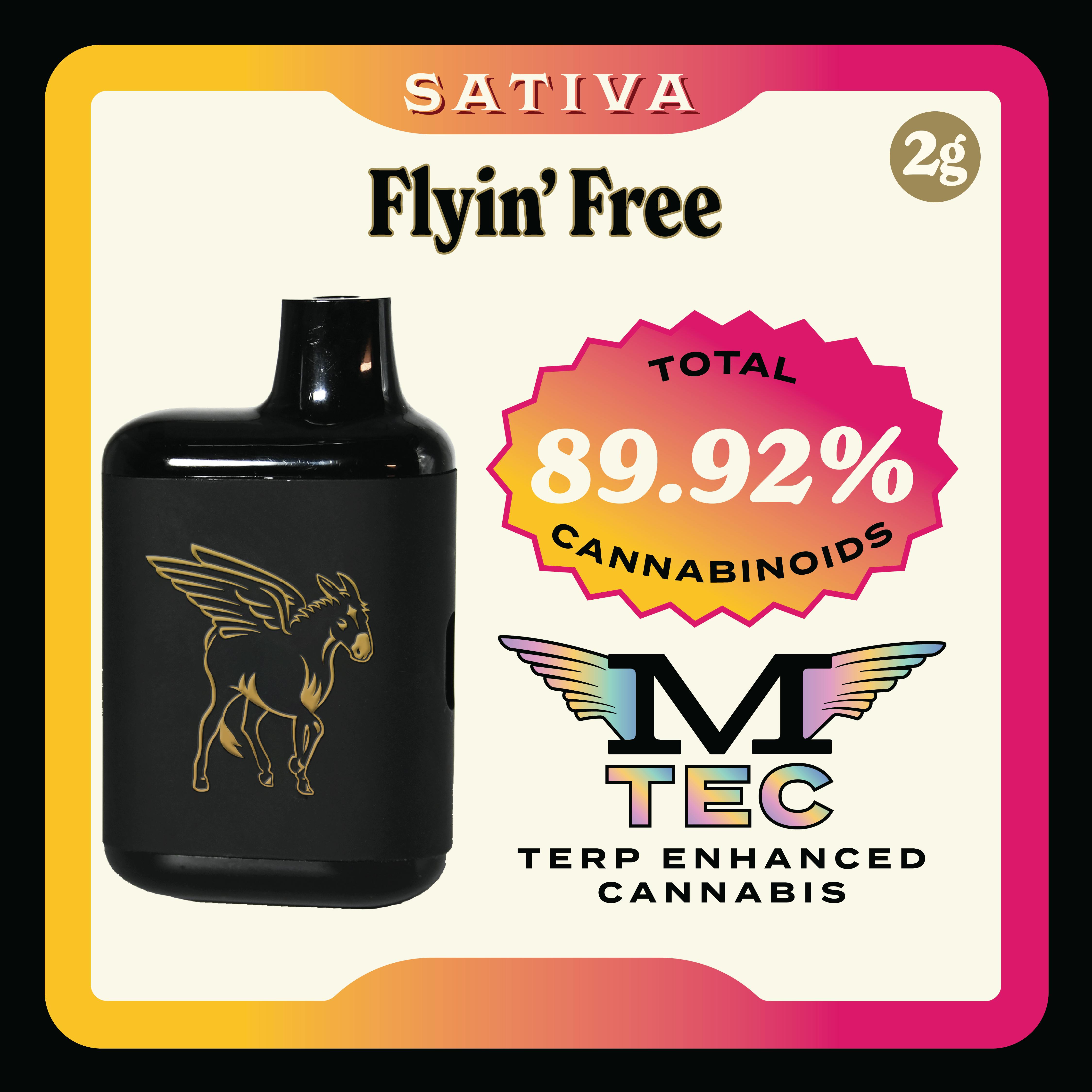 Flyin' Free | M-TEC Dank Tank Disposable | 2g by Mule Extracts